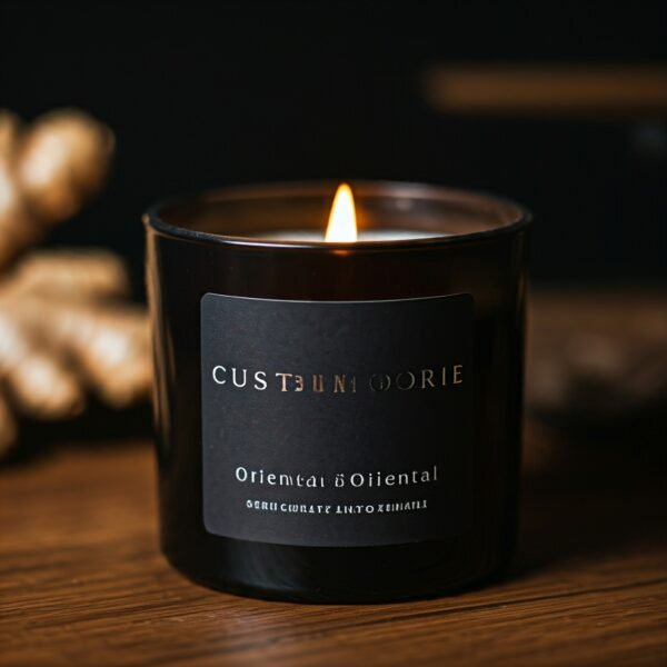 Ginger scented oriental candle