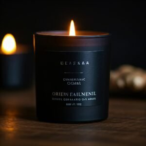 Ginger scented oriental candle