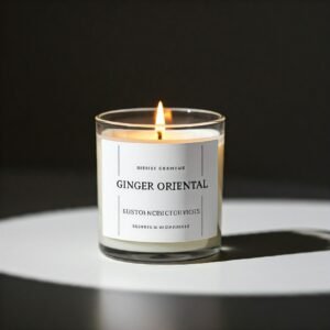 Ginger scented oriental candle