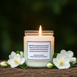 Jasmine scented candle