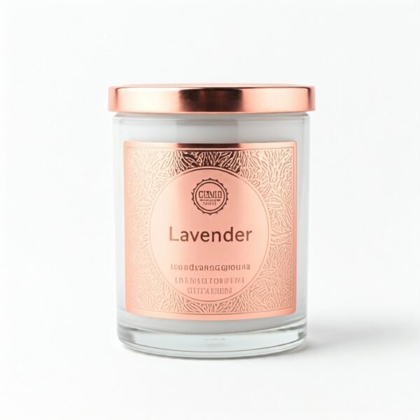 Lavender scented candle