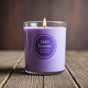 Lavender scented candle