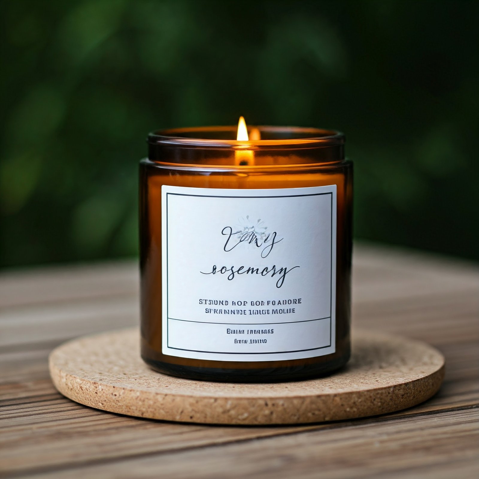 Rosemary Herb Scented Candle