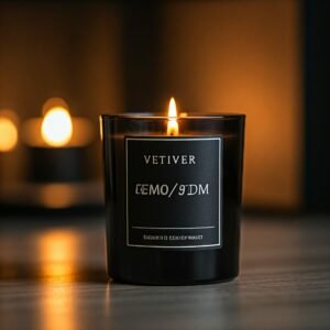 Vetiver scented candle