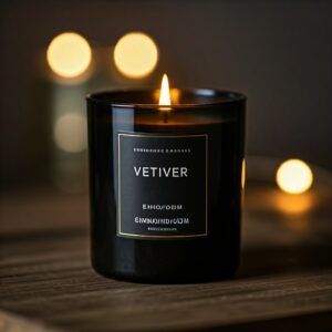 Vetiver scented candle