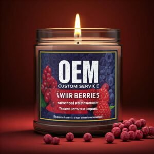 berry scented candle