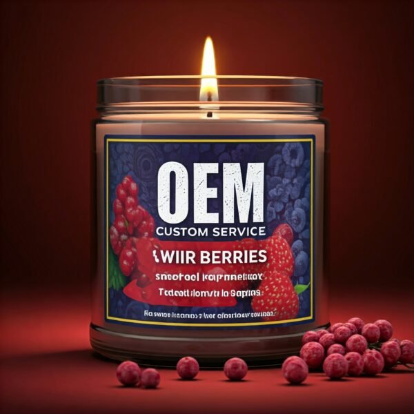 berry scented candle