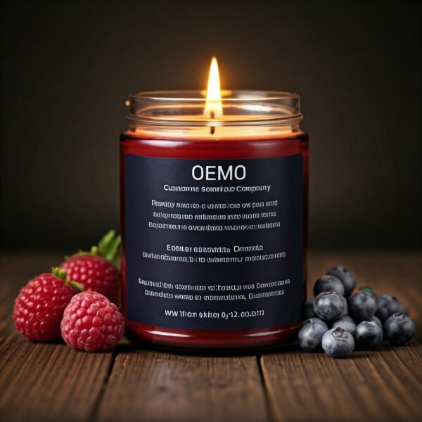 berry scented candle