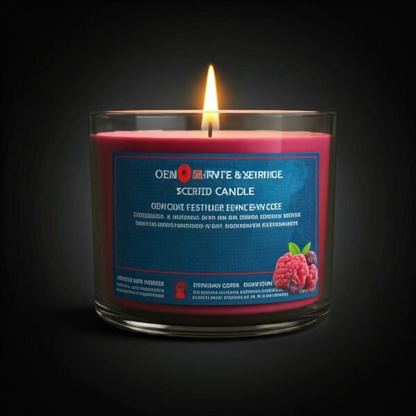 berry scented candle