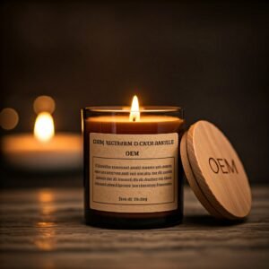 cedar wood scented candle