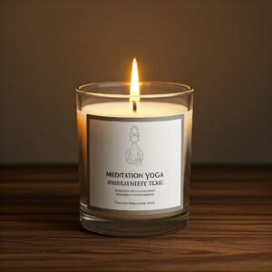 meditation yoga aromatherapy candle