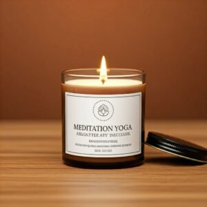 meditation yoga aromatherapy candle