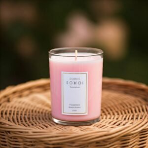 rose scented candle