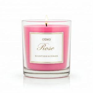 rose scented candle