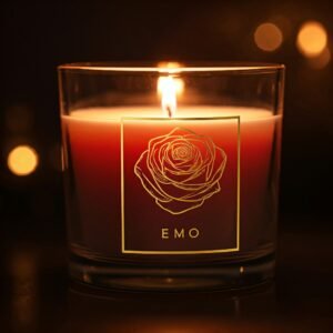 rose scented candle