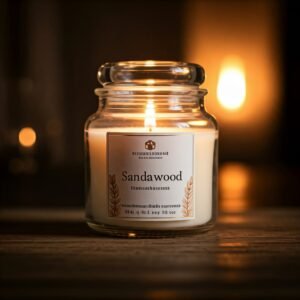 Sandalwood scented candle